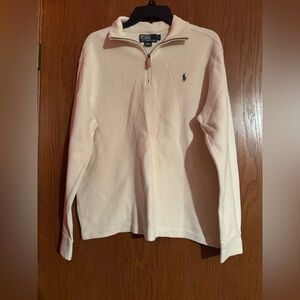 Polo Ralph Lauren Cream Quarter-Zip Pullover